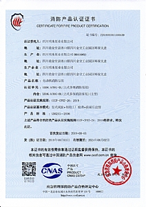 XBD-DL消防产品认证证书